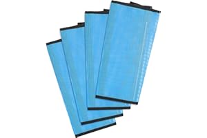 Huimpet Premium Horse Fly Boots, Ultimate Protection Set for Horse Legs - Breathable Mesh, Stay-on Design, Stomp Reduction (Set of 4)-Blue