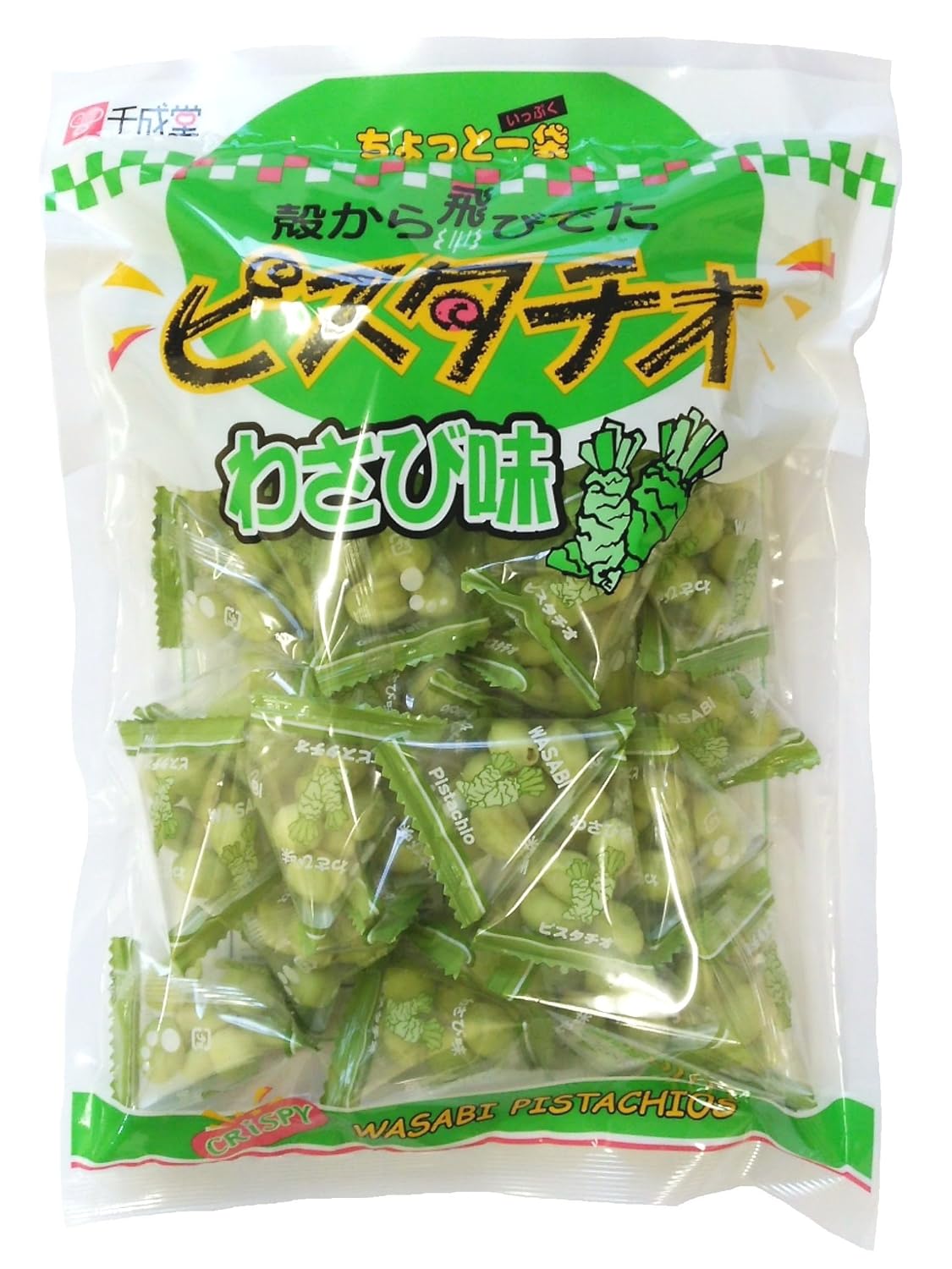 Kurodaya green snack pistachio wasabiflavored 240g individually