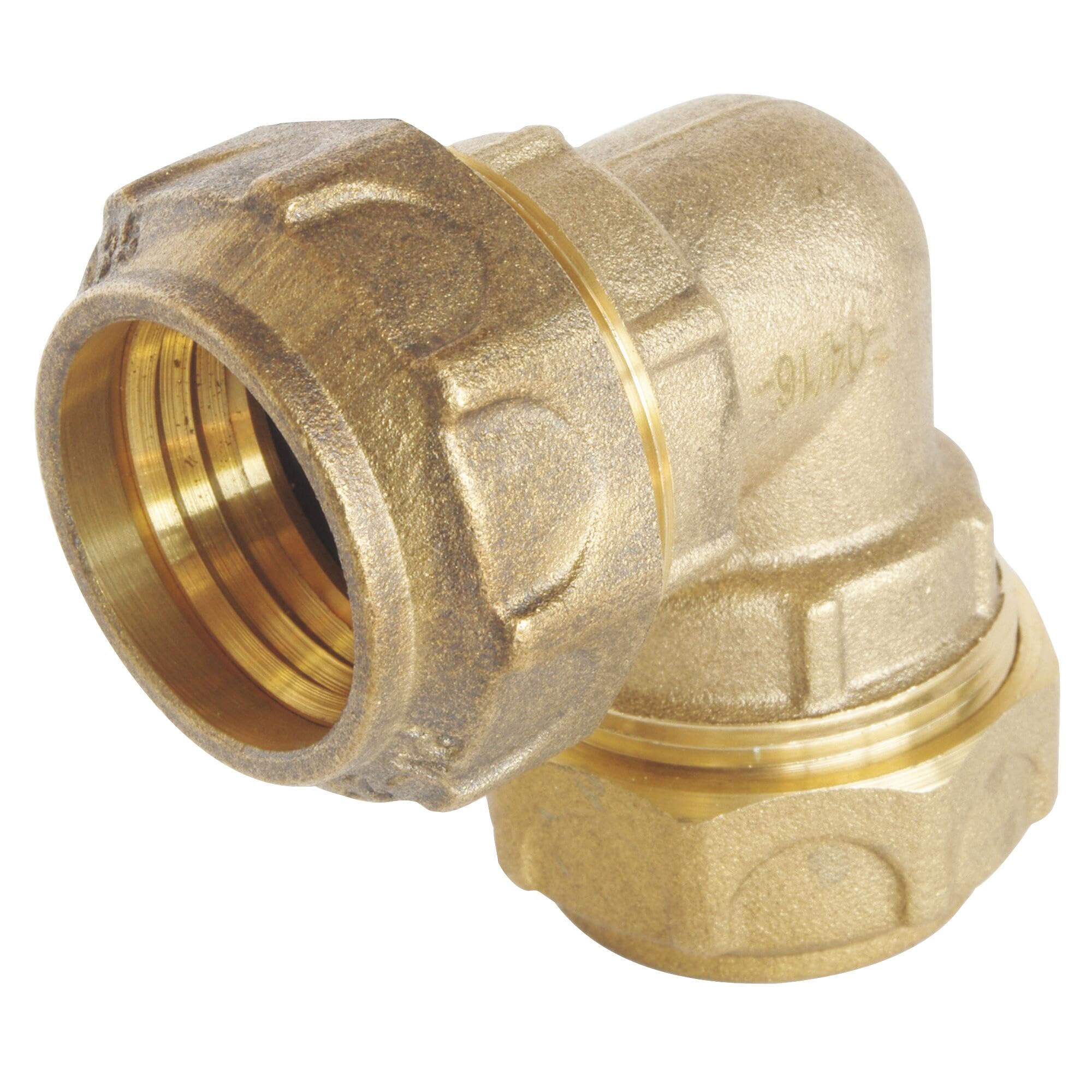 SOMATHERM FOR YOU - Equal Brass Elbow for PE Tube D20 - External Clamping