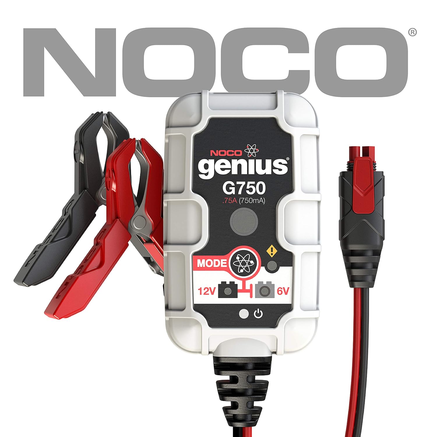 Best ATV Battery Charger NOCO Genius G750 6V/12V .75A UltraSafe Smart Battery Charger 