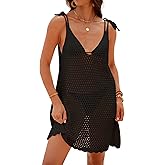 Bsubseach Swimsuit Coverup for Women Crochet Bathing Suit Cover Up 2026 Summer Swimwear Knit Sleeveless Beach Tank Dress