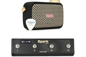 GEARNUTS Positive Grid Spark GO Ultra-Portable Smart Guitar Amp and Bluetooth Speaker with Footswitch