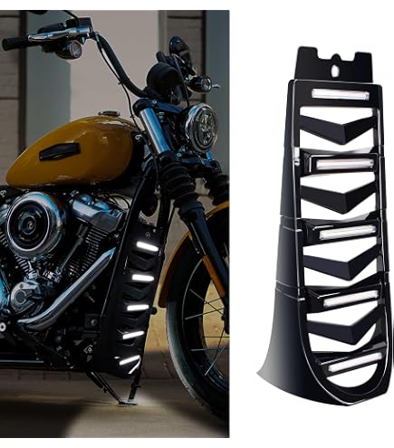 Amazon.com: XMMT Vivid Black Front Fairing Chin Spoiler