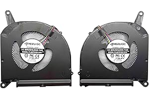 BestParts New CPU+GPU Cooling Fan Replacement for Gigabyte Aorus 17G (Intel Core 11th Gen), for Aorus 17G YD XD KD, P/N: RP77