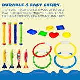JOYIN 18Pcs Diving Pool Toys Set with Storage Bag for Ages 8-12 view 4