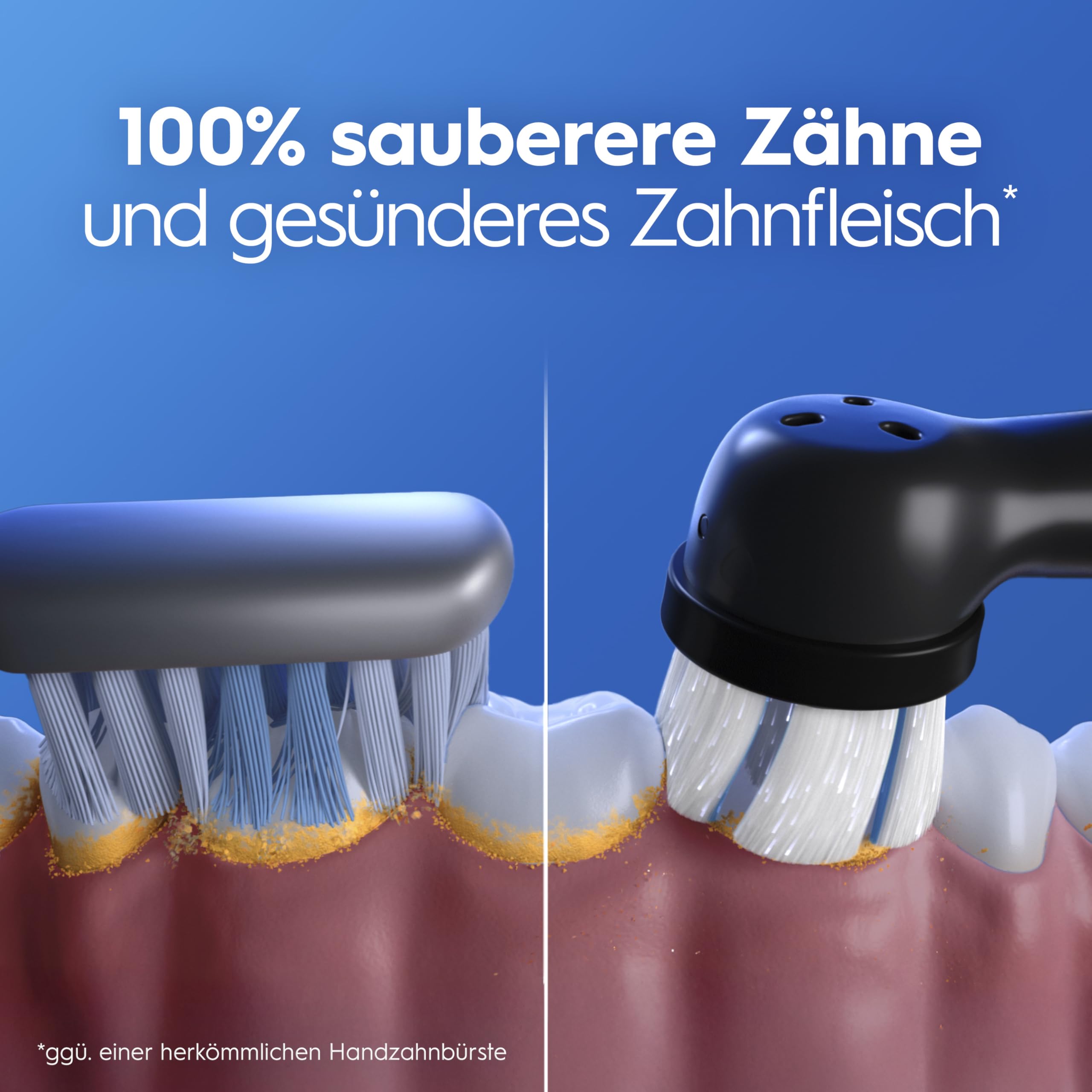 Oral-B iO Series 3 Plus Edition Elektrische Zahnbürste, Electric Toothbrush, drei Putzmodi für Zahnpflege, Designed by Braun, TESTSIEGER Stiftung Warentest (12, 2024), Matt Black 8
