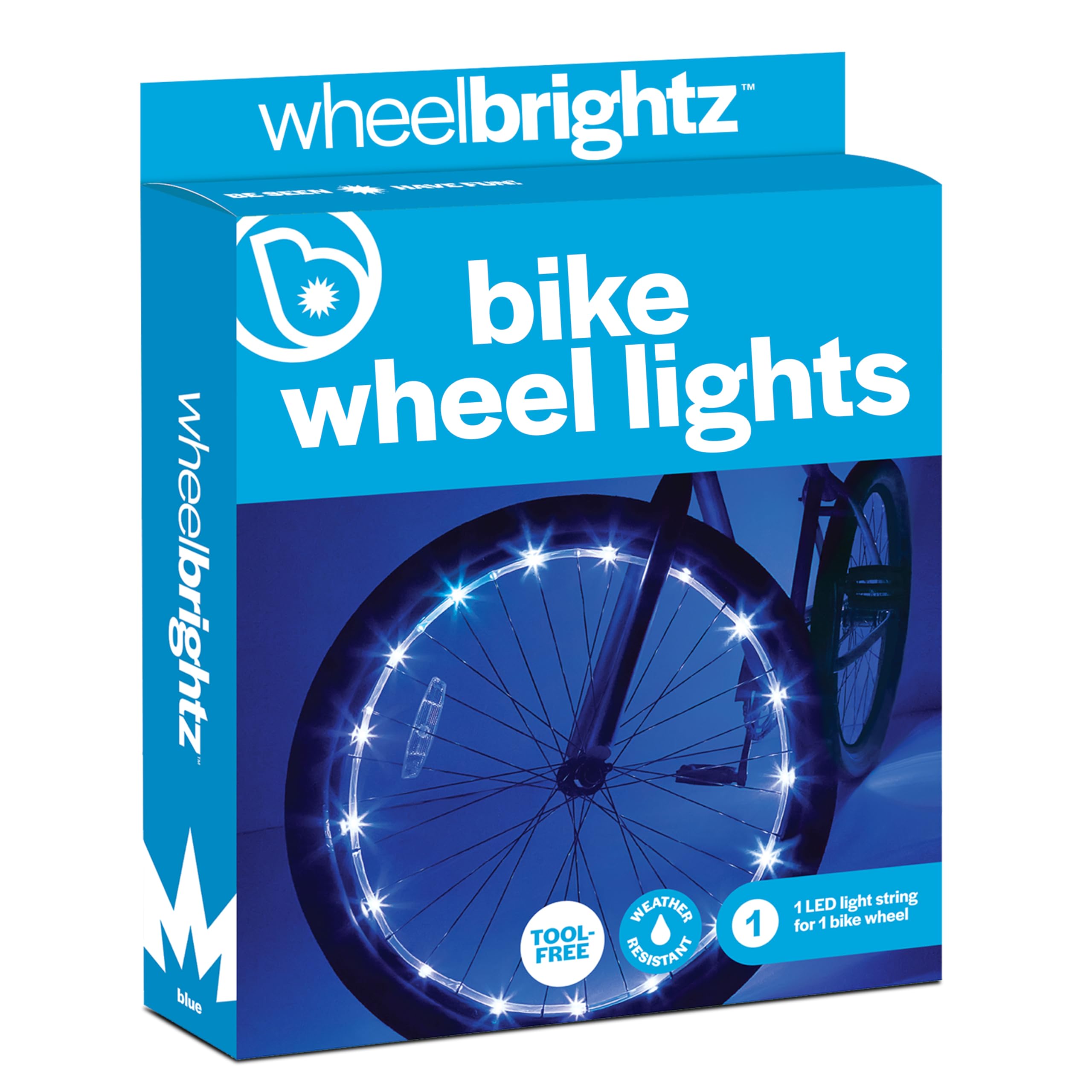 Brightz WheelBrightz LED Bike Wheel Lights - 2024 Edition with Superior Straps & LED-Weatherproof Shield! 14 Colors - Unmatched Durability, Visibility & 48+ Hours of Dazzling Illumination