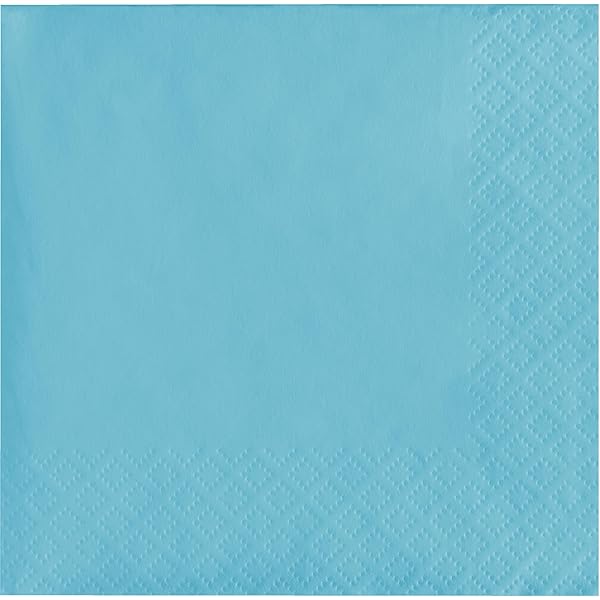 1st Birthday Blue And Gold Lunch Napkins, 16 Count