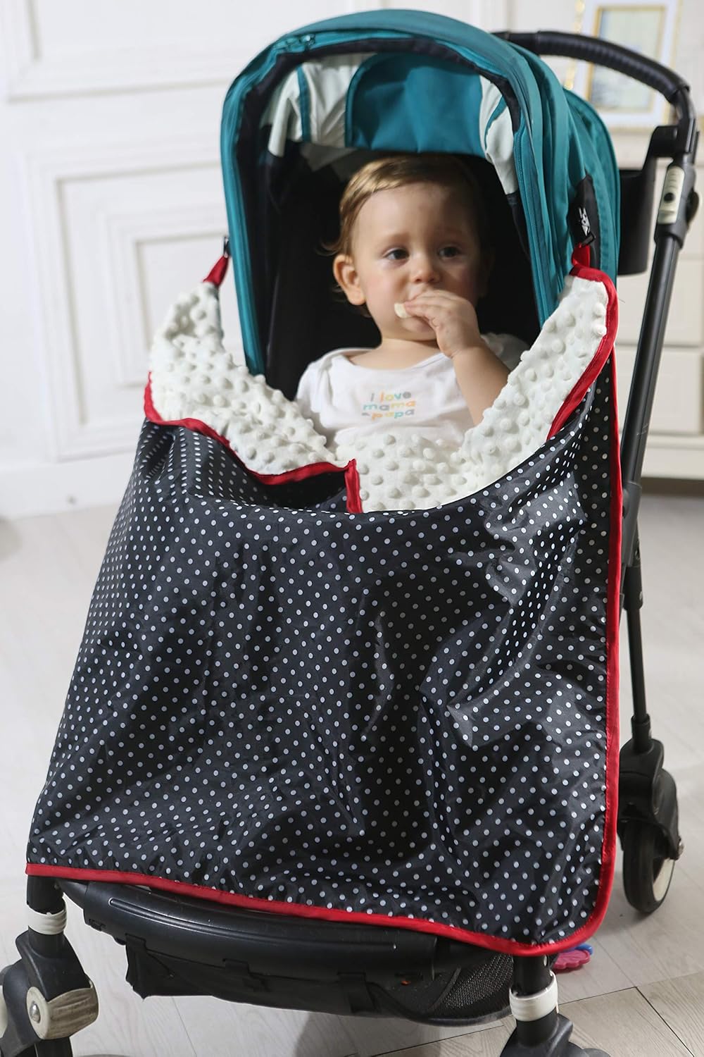 White Dot Baby Car Seat Canopy Waterproof Baby Stroller Cover Blankets With Clips Minky Dot Fabric Stroller Blankets Security Baby Blankets For Strollers And Car Seats 30x 30 Baby Products Nursery