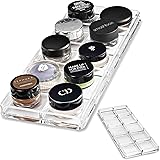 BY ALEGORY byAlegory Acrylic Paint Pot/Cream Shadow Makeup Organizer 10 Space Tray Cosmetic Beauty Care Storage - Clear