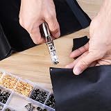 lzijun 360PCS Leather Rivets Kit with Hole Punch Pliers & Tools - 4 Colors view 4