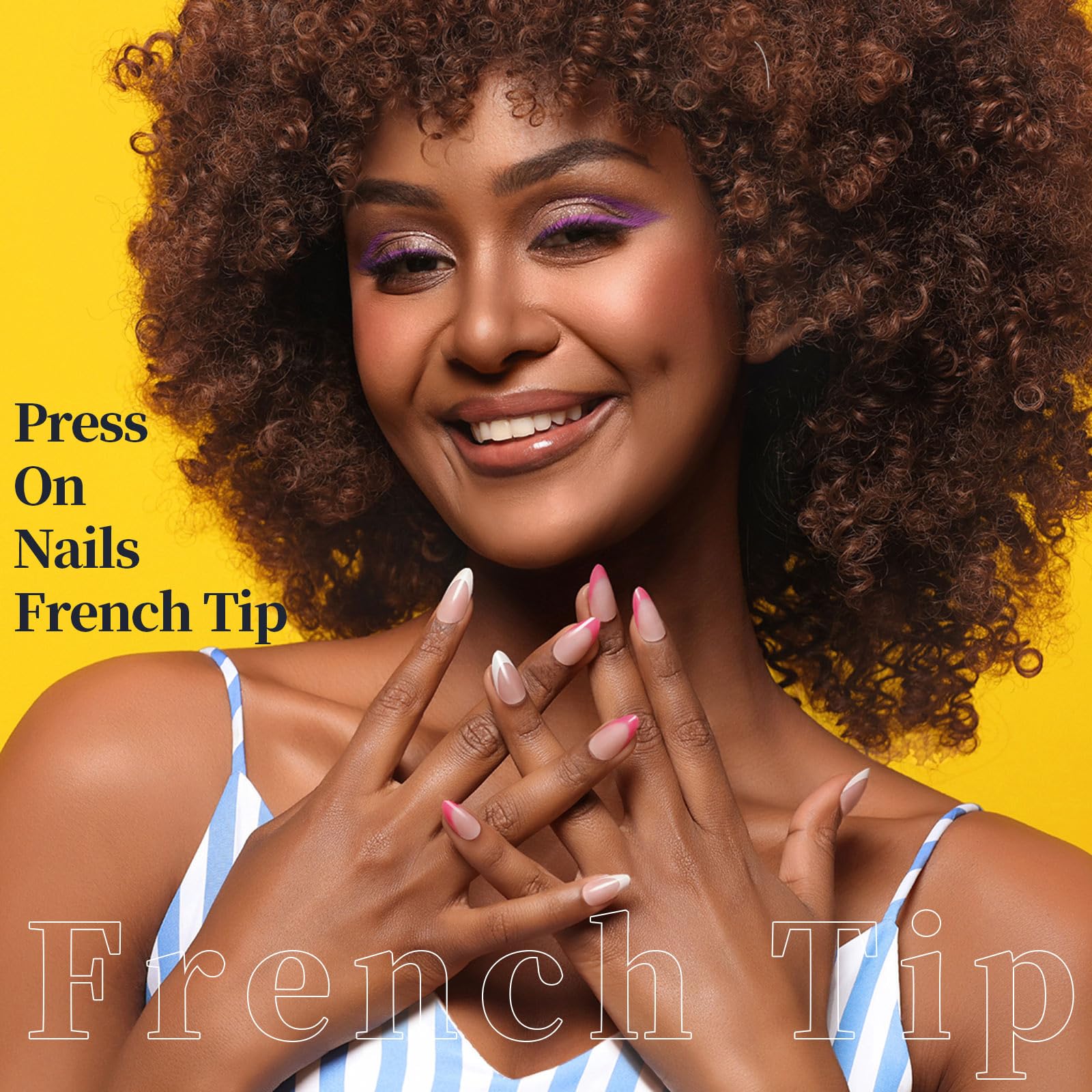 FANDAMEI Press on Nails, 24 Colors 576PCS Press on Nails Almond, Matte Glossy Press on Nails Short Almond, Glitter Fake Nails, Press on Nails French Tip Natural, Press on Nails for Nail Art - Image 2