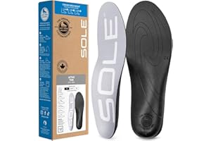 SOLE Active Thin Shoe Insoles – Orthotic Arch Support Inserts for Plantar Fasciitis Relief and Comfort - Mens Size 9/Womens S