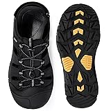 KOIMED Men's Hiking Leather Sandals Closed Toe