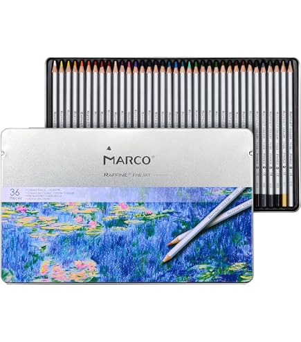 Amazon.com: Derwent Artists Colored Pencils, 4mm Core, Metal Tin