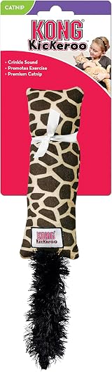 KONG Kickeroo Cat Toy with North American Catnip Giraffe Pattern view 4