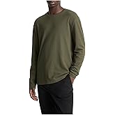 Vince mens Microwaffle Double Collar L/S Crew