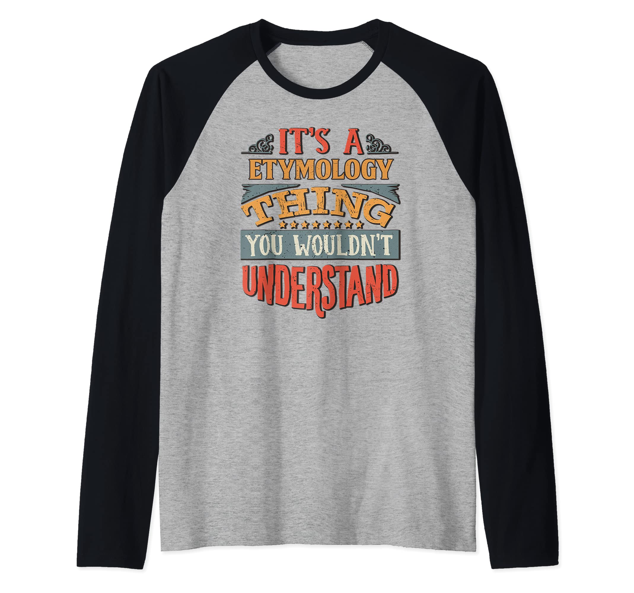 Etymology Raglan Baseball Tee