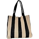 ENBEI Women's tote bags aesthetic Shoulder Handbags Hand crocheted Bags large Shoulder Shopping Bag large satchel cute Bag