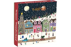 Galison Winter Wonderland 500 Piece Jigsaw Puzzle for Adults and Families, Winter Puzzle with Holiday Themes
