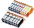 15 Pack with CHIP Non-OEM Ink for PGI-225 CLI-226 Pixma ip4820 iP4920 MG5120 MG5220 MG5320 MG6120 MG6220 MG8120 MG8220 MX882