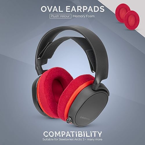 Velor Replacement Ear Pads for HyperX Cloud Alpha, ATH M50X