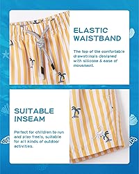 SURF CUZ Boys Swim Trunks Swimsuit for Toddler Boys