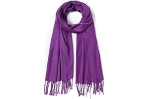 Cindy & Wendy Pashmina Shawls and Wraps Large Scarfs for Women Wedding Party Bridal Long Fashion Solid Shawl Wrap Fringes