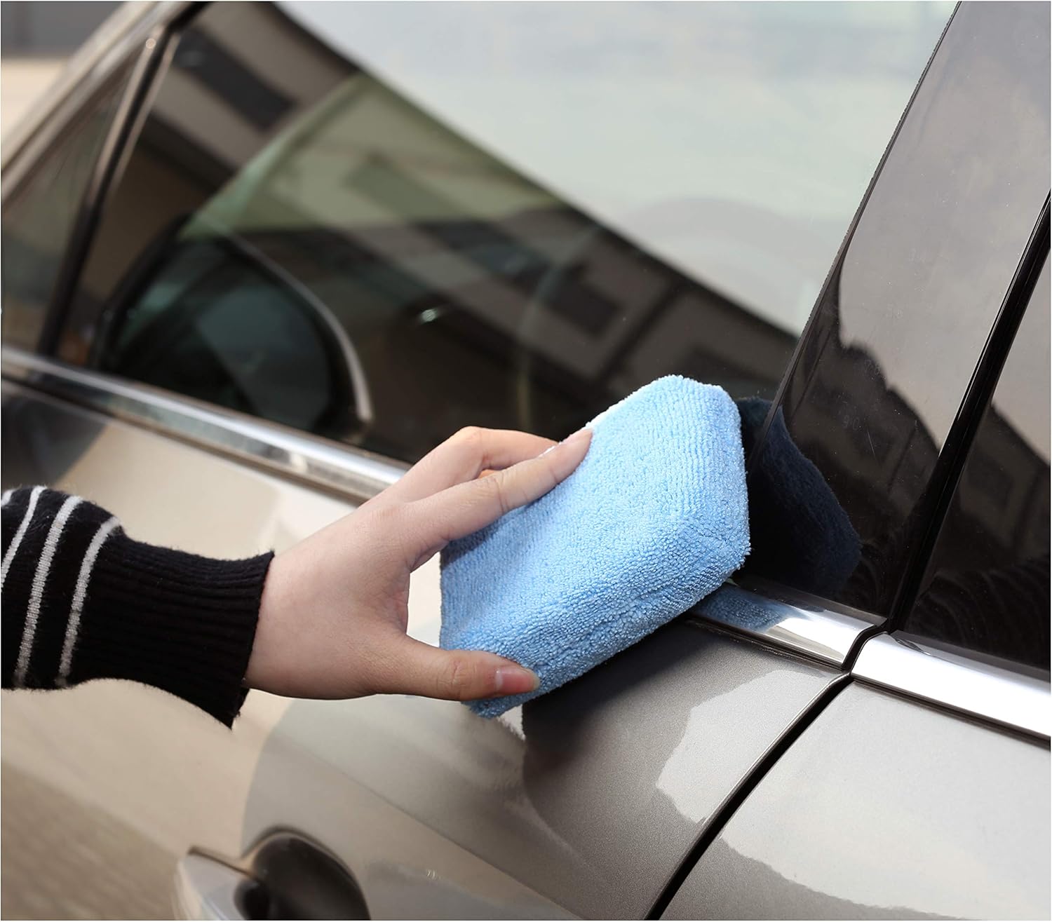 Basics Microfiber Car Applicator Pads, Blue, 8 Pack: Automotive