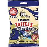 Walkers' Nonsuch Assorted Toffees &amp; Chocolate &Eacute;clairs | Contains English Creamy, Milk &amp; Dark Chocolate Covered, Banana Split &amp; Milk Toffees | Traditional British Candy | 5.29 Oz (150g)