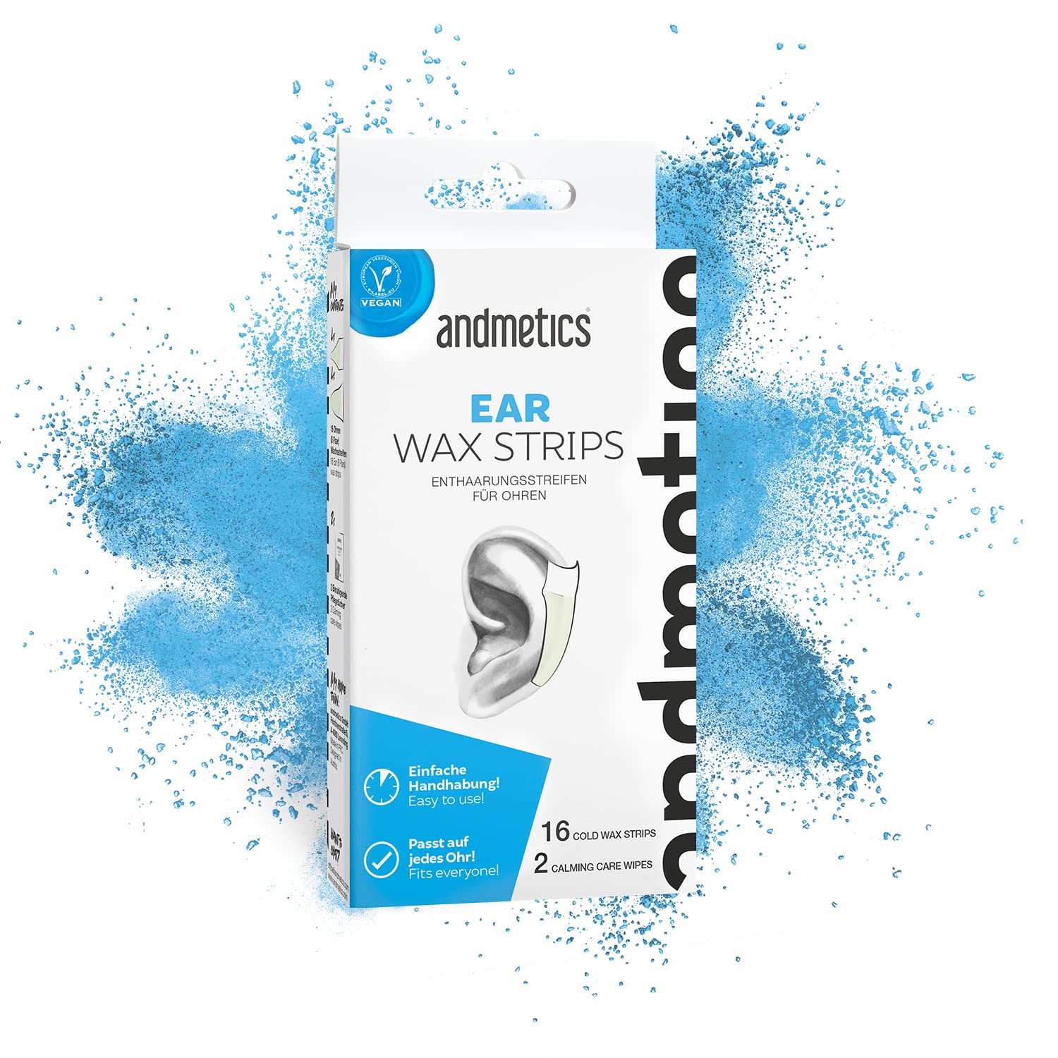 Original Andmeticsยฎ wax hair removal strips, hair removal, waxstripes