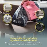 Swan Queen of Clean Handheld Carpet Cleaner 500W 480ml Tank Pink view 4