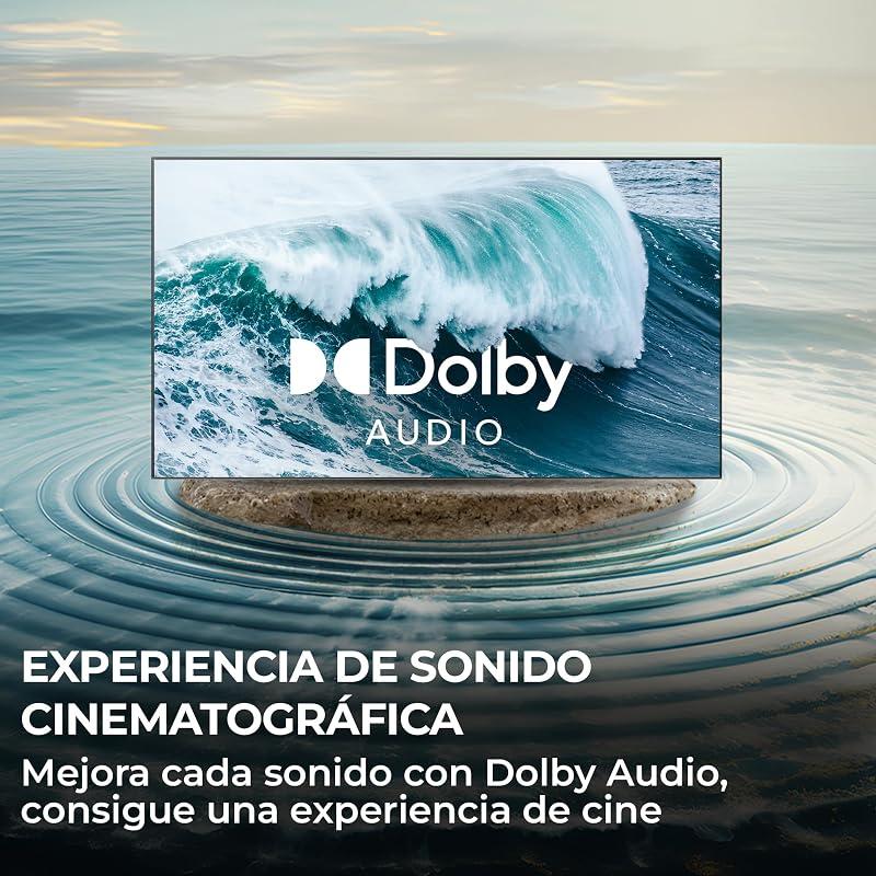S80 qled full hd 32" h32s80gfx, smart tv con google tv, chromecast, dolby audio, hdr10, bluetooth 5.1, usb 2.0 x 2, dbx tv, hdmi 2.1 x 4 [2026]