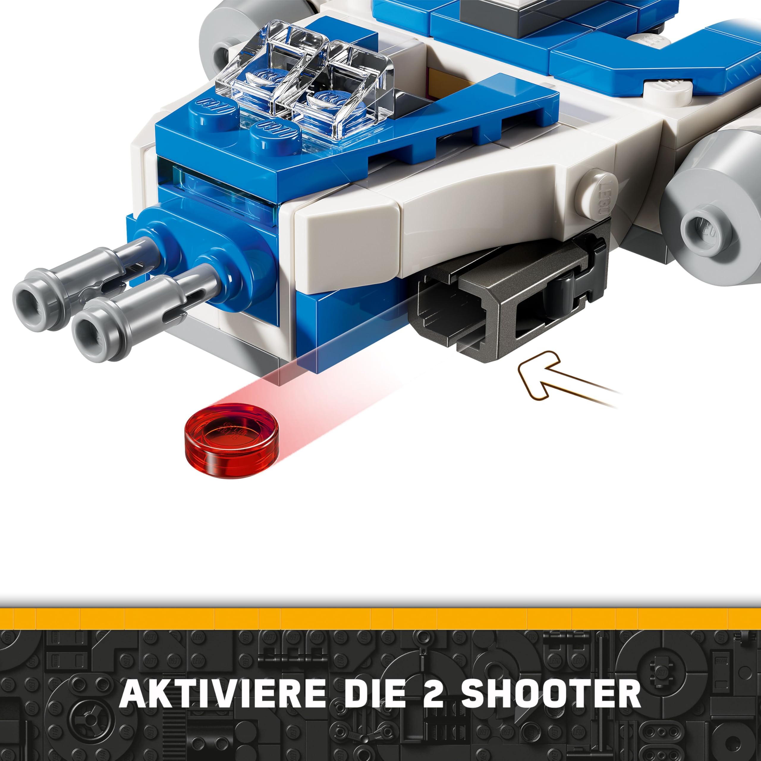 LEGO Star Wars Captain Rex Y-Wing Microfighter, baubares Spielzeug-Sternenschiff Steinen zum Sammeln, Geschenkidee für Jungen und Mädchen ab 6 Jahren 75391 5
