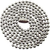 30" Inch Stainless Steel Ball Chain Necklace - 2.4mm - Military Dog Tag Necklace