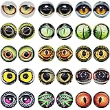 50pcs Mixed Color Glass Cabochon Eyes Doll Making Owl Bear