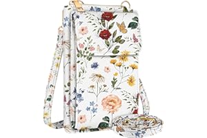 Miss Adola Cell Phone Purse Crossbody Bags for Women - Cute Design Leather Cellphone Bag Small Wallet Purses with Strap