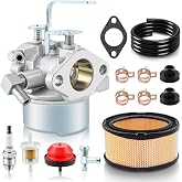 GoaMotors 640152 Carburetor for Tecumseh HM80 HM90 HM100 8HP-10HP Engine | Replace 640152A 640023 640051 640140 640260B for Coleman Powermate 5000W Generator, With Air Filter Fuel Line Kit