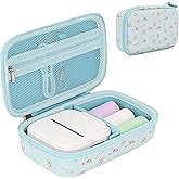 Perfcaze Portable Sticker Printer Case Compatible with Memoking T02, Phomemo M02 / M02S / M02 Pro, Nelko PM230, Anycash, Ponek Mini Pocket Printer, Label Maker Sticker Paper Storage Case
