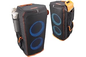 BXAXGX Protective Cover for PartyBox 310 Speaker Double-Layer Shield, Scratch-Resistant, Dust proof Shell, Custom Fit Speaker Jacket, Breathable Mesh Sleeve, w/4 Storage Pockets (partybox 310)