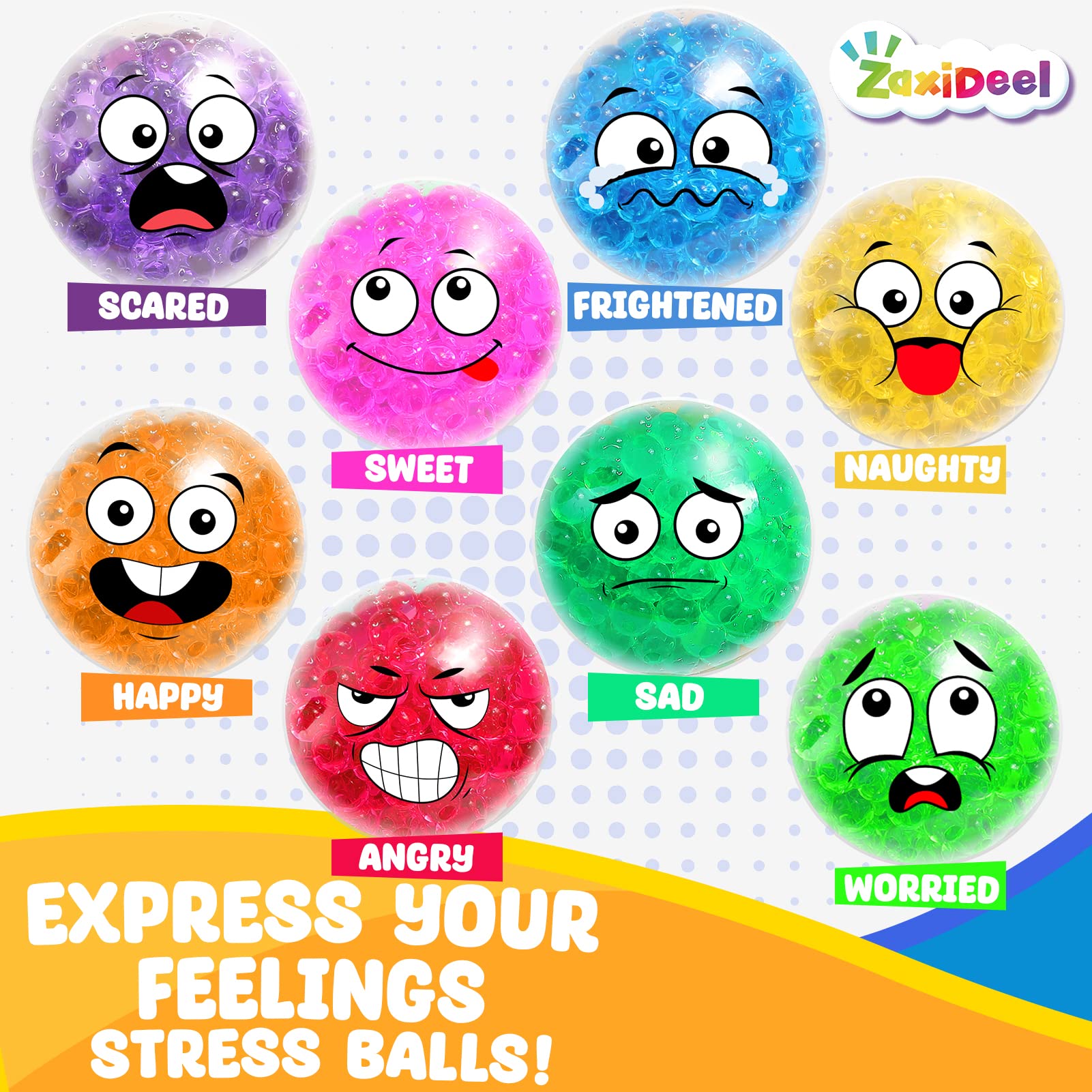 Mua Emotion Stress Balls 12 Pack - Squishy Balls Fidget Toys for Kids ...