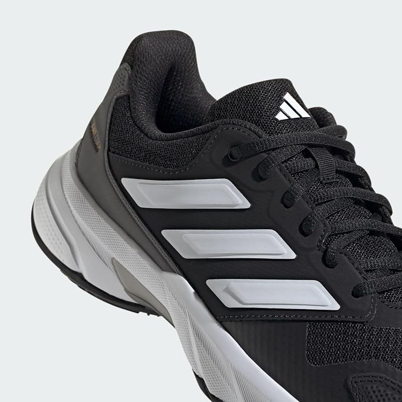 Ténis masculinos Courtjam Control 3 em terra batida, Core Black/Cloud White/Grey Four, 42 EU — foto 8 de 8