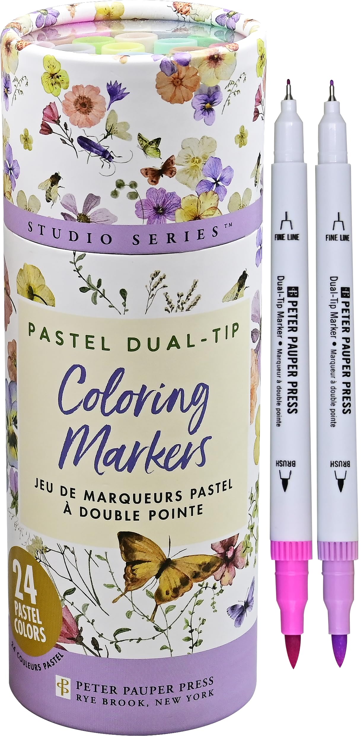Studio Series Dual-Tip Pastel Markers (24 colors)