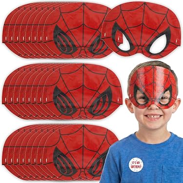 Pack De 5 Máscaras De Fiesta Para Niños – Antifaces De PVC En Azul, Amarillo, Negro, Rojo Y Morado, Ajustables Y Cómodos