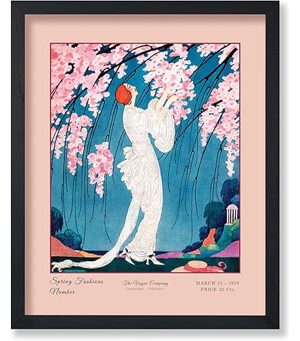 Amazon.com: Fine Art Canvas Vintage Vogue Magazine Cover 1921 New