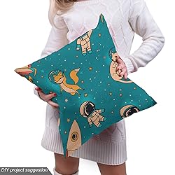 Ambesonne Space Fabric by The Yard, Surreal