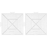 Perler Beads Funfusion: Large Clear Interlocking Pegboards