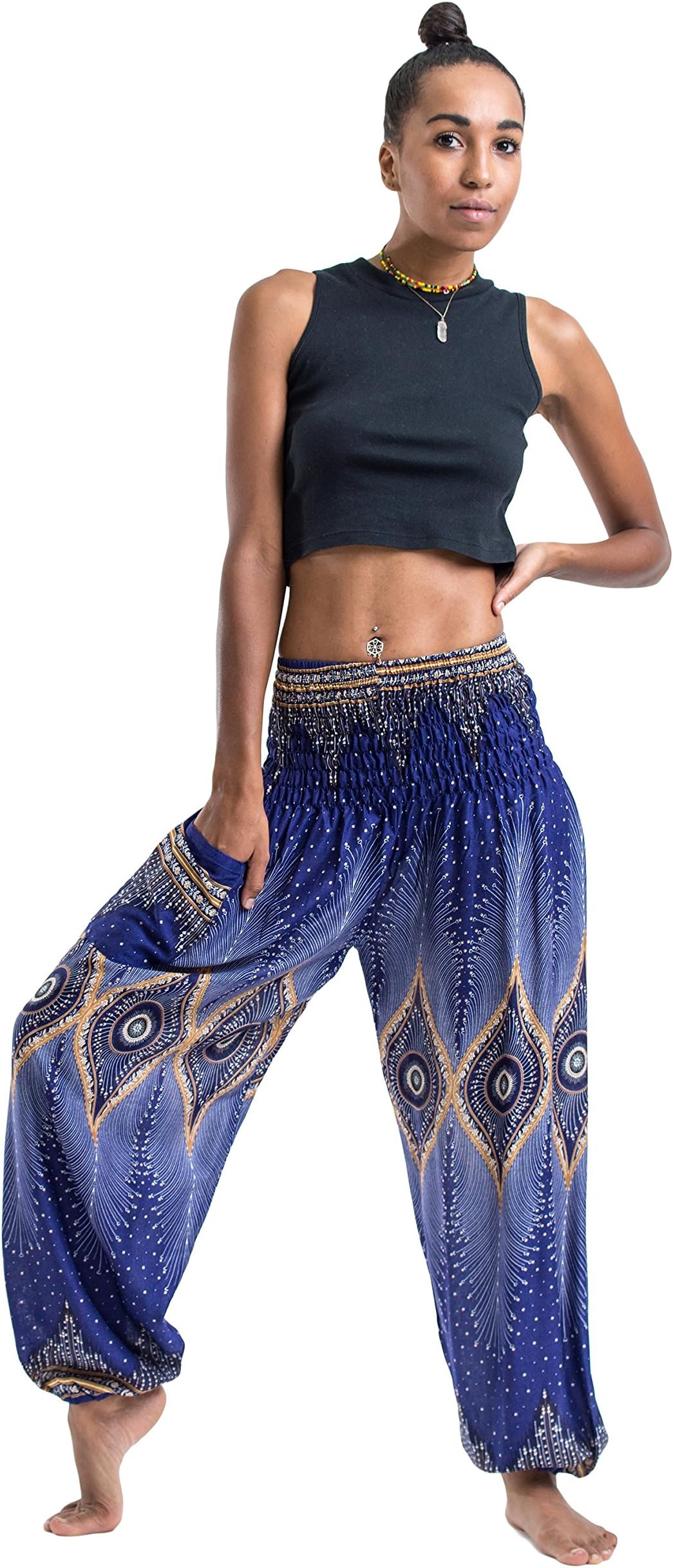 HAREM PANTS Unisex Diamond Peacock for Men & Women