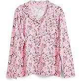 Vera Bradley Women's Cotton Blend Long Sleeve Button-Up Shirt (Extended Size Range)