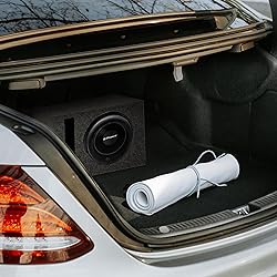 QPower Single Car Audio Subwoofer Box with